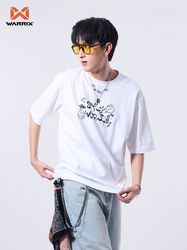 Warrix | SmileyWorld Oversized Grafiti White