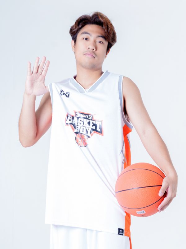 Warrix Basket Boy Captain Jersey- WHITE CAPYBOEROE