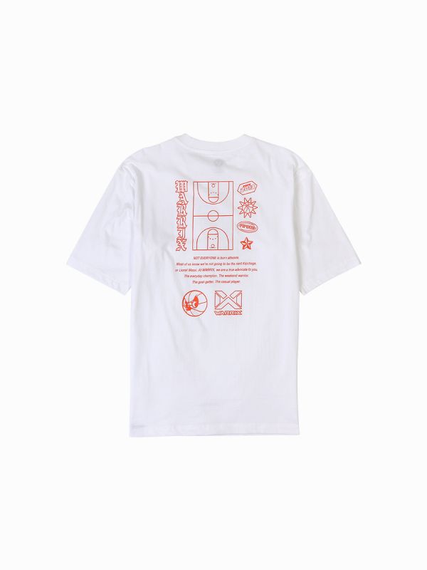 T-Shirt Oversize warrix Jump Fast Break White