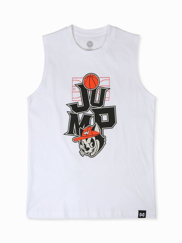 Tank Top warrix Jump Alley oop White