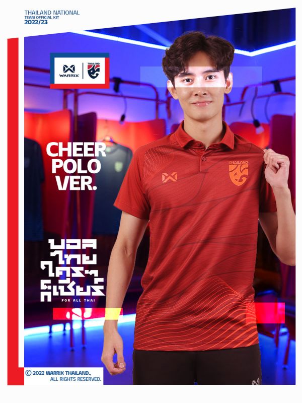Warrix Thailand National Team Kit 2022/23 - Cheer Polo