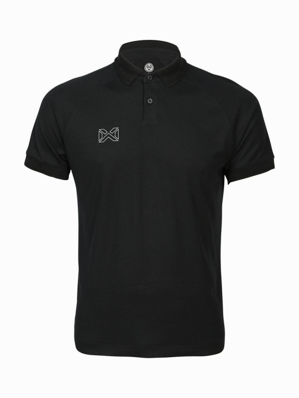 Warrix Raglan Polo Shirt - Black