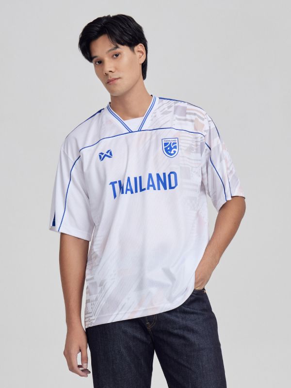 Warrix Thailand Lifestyle Oversize Jersey 2023/24 - White & Blue - Exclusive Online