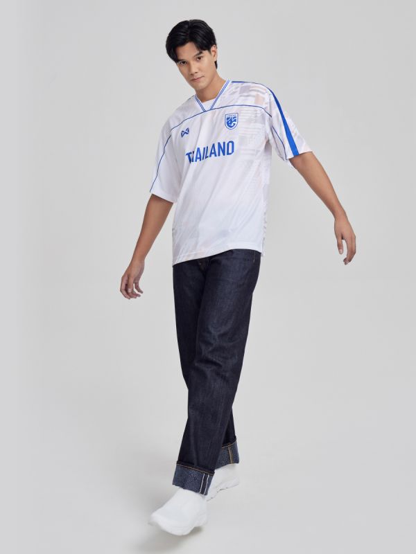 Warrix Thailand Lifestyle Oversize Jersey 2023/24 - White & Blue - Exclusive Online