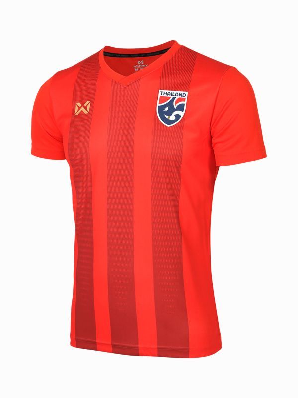 WARRIX V NECK STRIPED CHANGSUEK JERSEY-Red