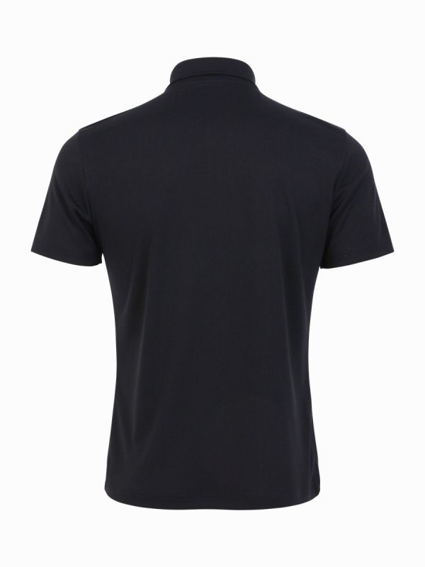 Warrix Solid Polo Shirt - Black