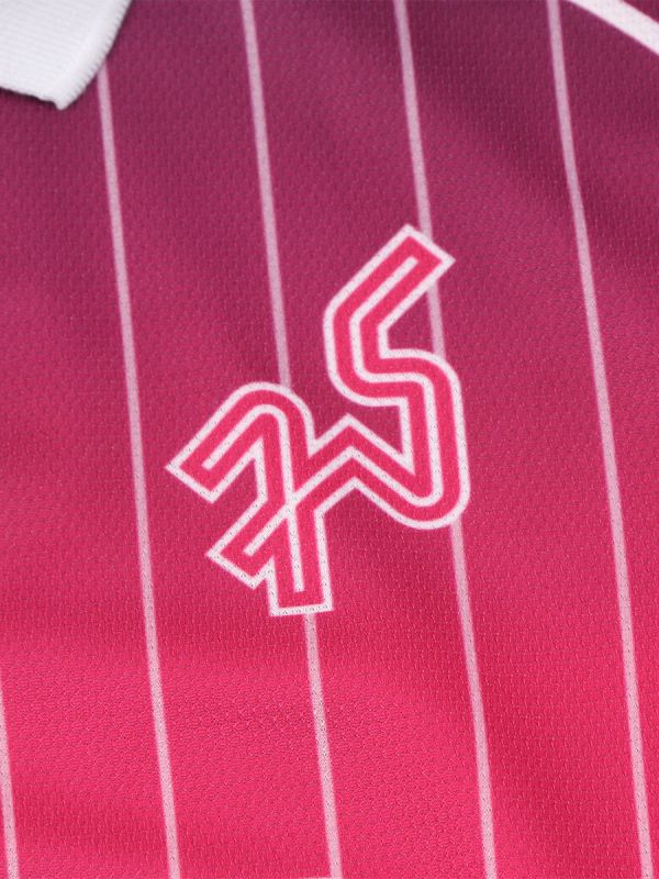 Chula Baka Forward - Cheer Polo Shirt-ชมพู-XS