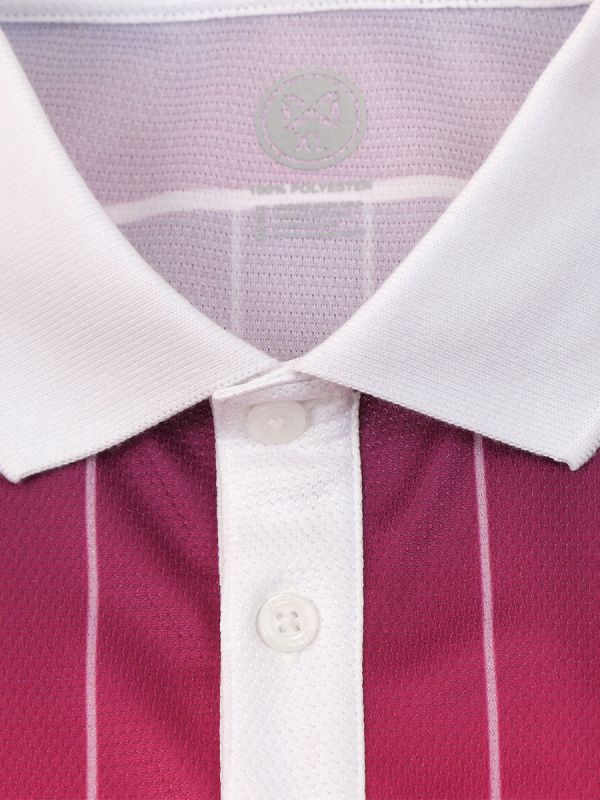 Chula Baka Forward - Cheer Polo Shirt-ชมพู-XS