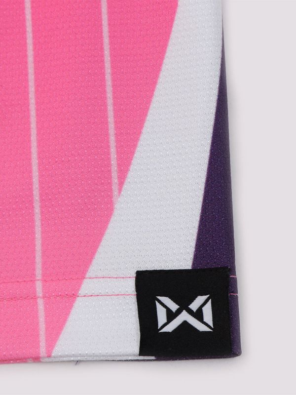 Chula Baka Forward - Cheer Polo Shirt-ชมพู-XS