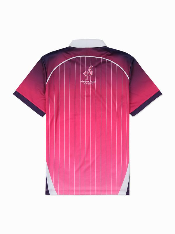 Chula Baka Forward - Cheer Polo Shirt-ชมพู-XS