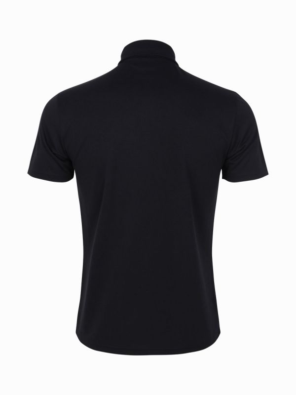 Warrix Fit Junctions Pin Polo Shirt - Black