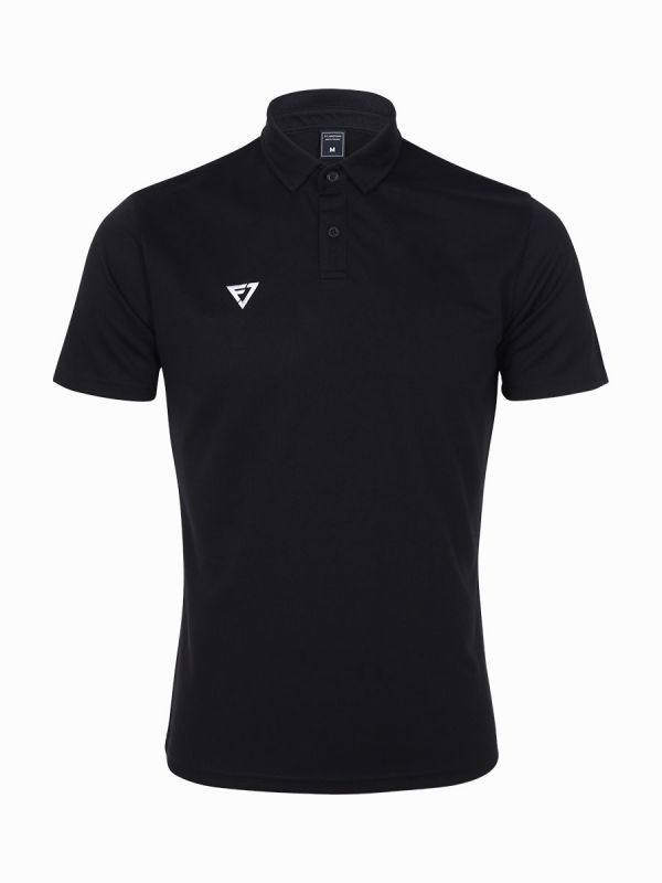 Warrix Fit Junctions Pin Polo Shirt - Black