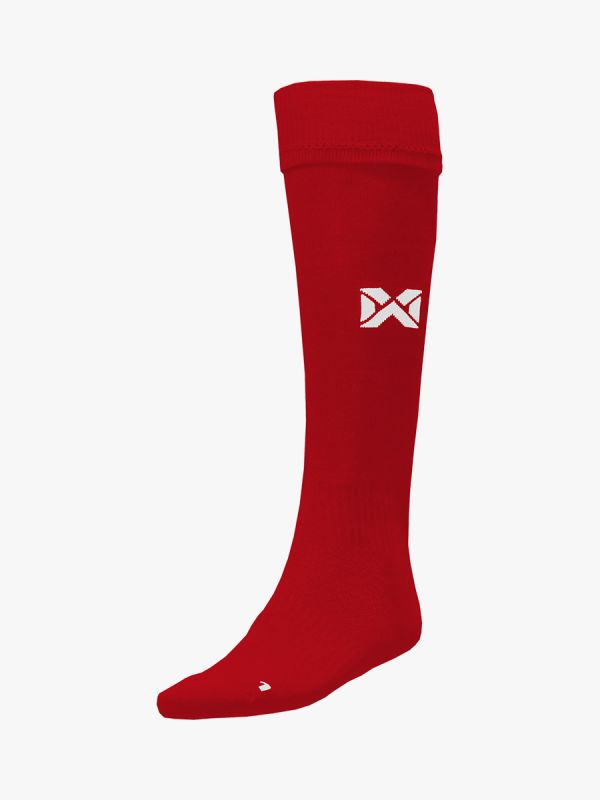 FOOTBALL BASIC SOCKS-แดง-ขาว-F