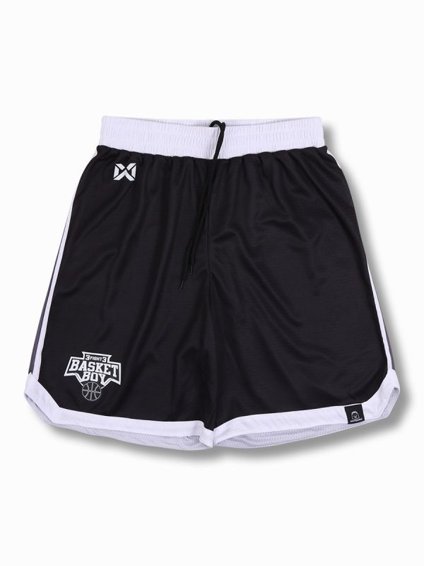 Warrix Basket Boy Match Shorts-BLACK LYCANS