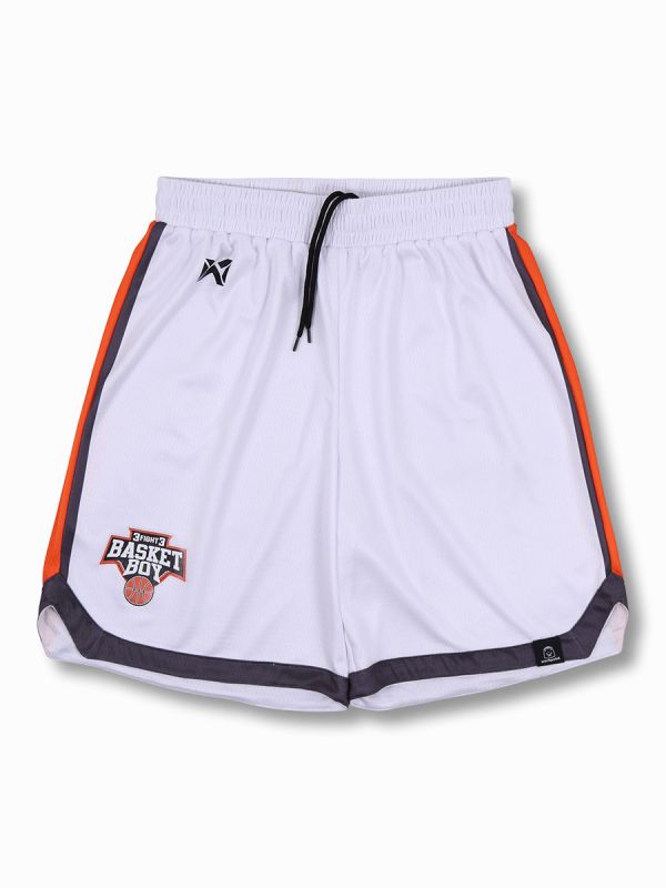 Warrix Basket Boy Captain Shorts- WHITE CAPYBOEROE