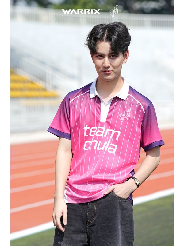 Chula Baka Forward - Cheer Polo Shirt-ชมพู-XS