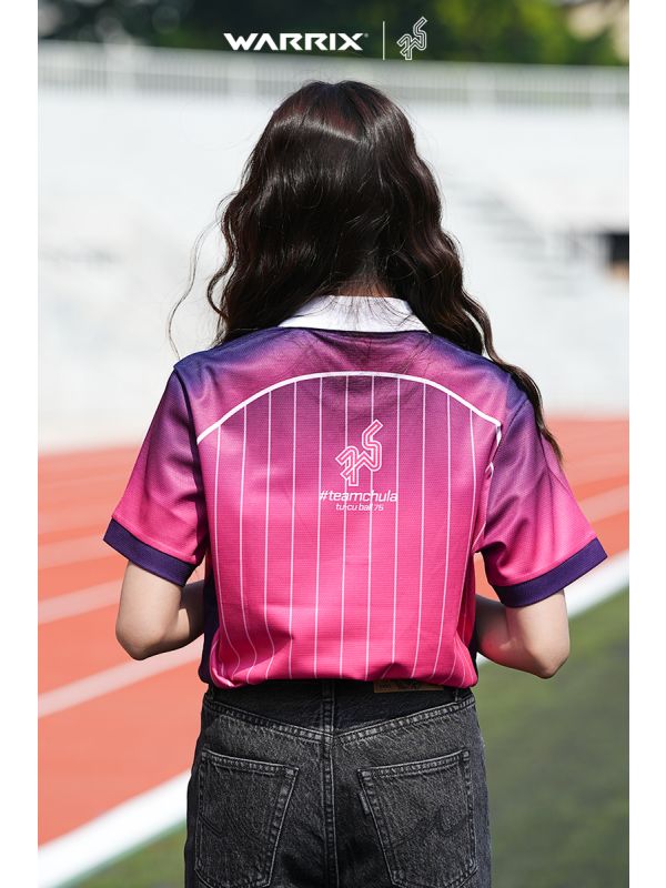 Chula Baka Forward - Cheer Polo Shirt-ชมพู-XS