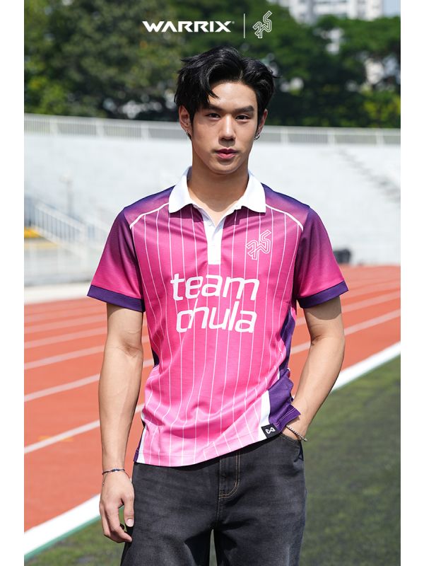 Chula Baka Forward - Cheer Polo Shirt-ชมพู-XS