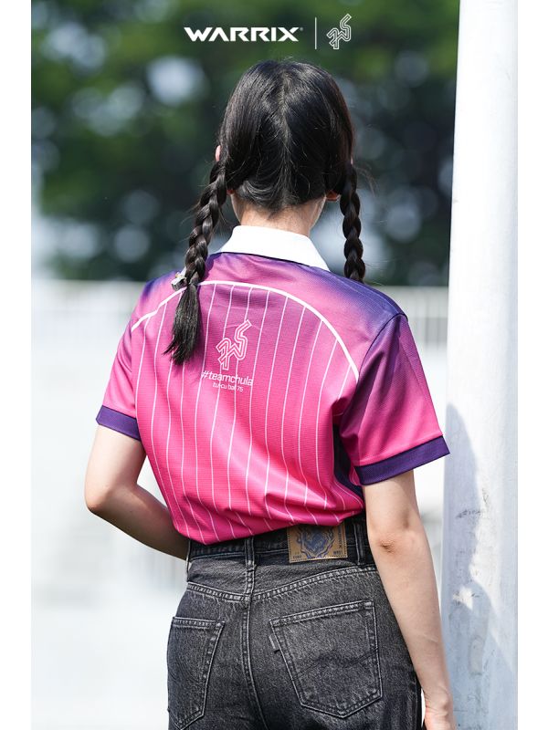 Chula Baka Forward - Cheer Polo Shirt-ชมพู-XS