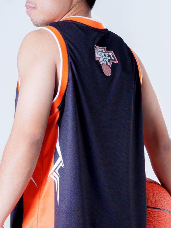 Warrix Basket Boy Captain Jersey - BLACK LYCANS