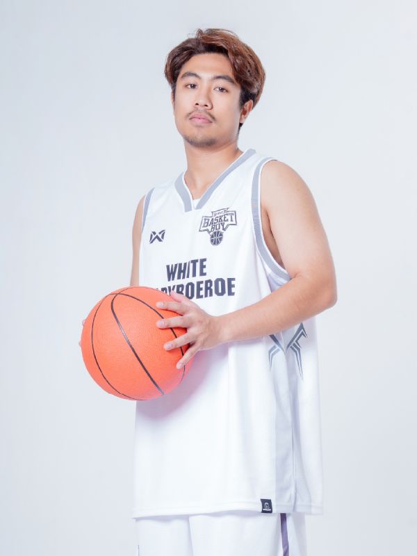 Warrix Basket Boy Match Jersey-WHITE CAPYBOEROE