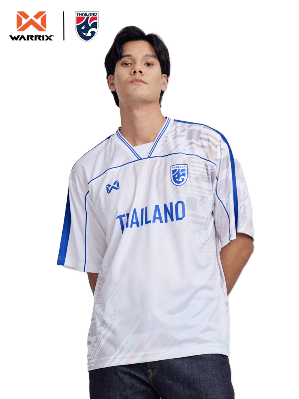 Warrix Thailand Lifestyle Oversize Jersey 2023/24 - White & Blue - Exclusive Online