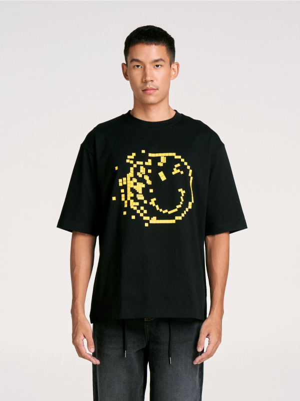 Warrix | SmileyWorld Oversized T-shirt - Black