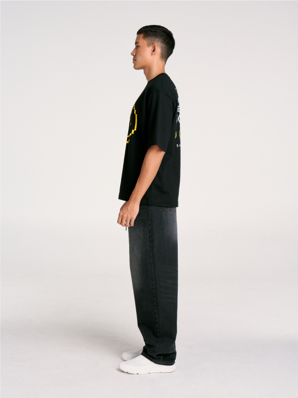 Warrix | SmileyWorld Oversized T-shirt - Black