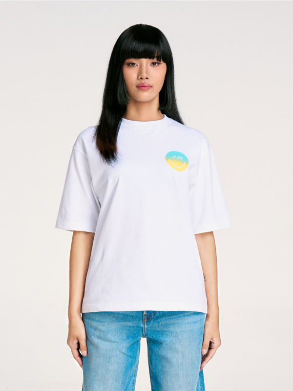 Warrix | SmileyWorld Oversized T-shirt - White
