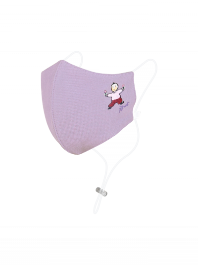 หน้ากากผ้าลายฝีพระหัถต์ ลายเด็กน้อยน่ารัก