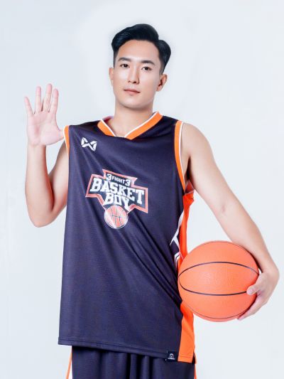 Warrix Basket Boy Captain Jersey - BLACK LYCANS