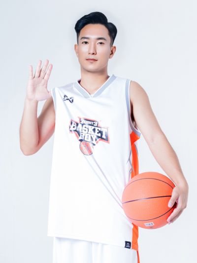 Warrix Basket Boy Captain Jersey- WHITE CAPYBOEROE