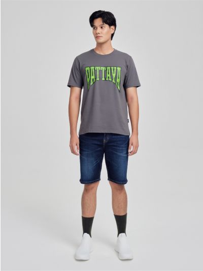WARRIX PATTAYA CITY TEE COLLECTION MESH NORMAL FIT T-SHIRT