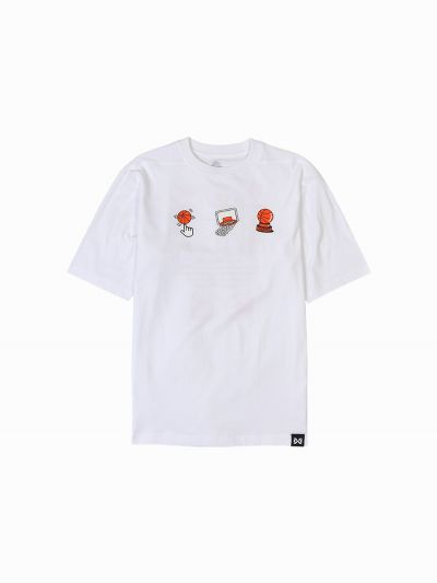 T-Shirt Oversize warrix Jump Fast Break White