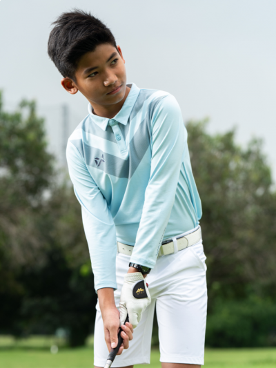 WARRIX PureBalance Kids Long Sleeve Golf Polo