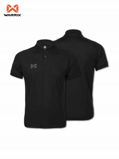 Warrix Raglan Polo Shirt - Black