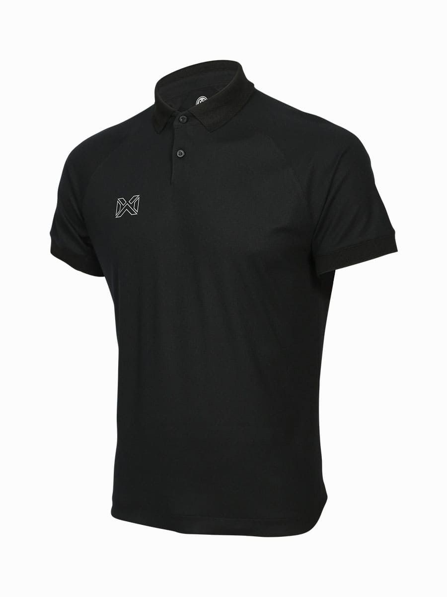 Warrix Raglan Polo Shirt - Black